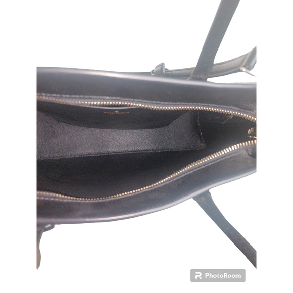 Kate Spade New York Eva Black Mixed Material Top Zip Satchel w/ Crossbody Strap - Picture 4 of 9